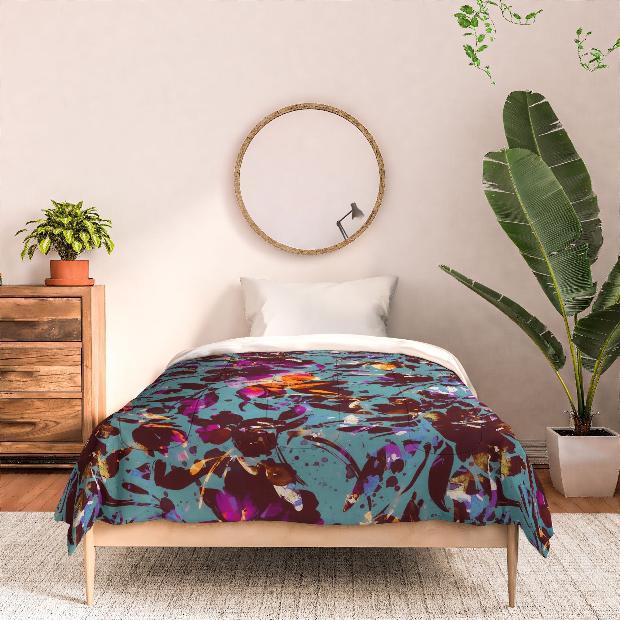 Marta Barragan Camarasa Bold Floral Expression Comforter