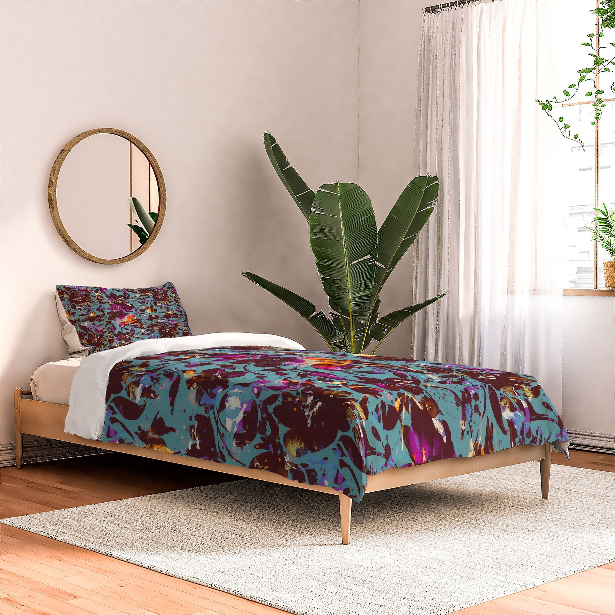 Marta Barragan Camarasa Bold Floral Expression Comforter