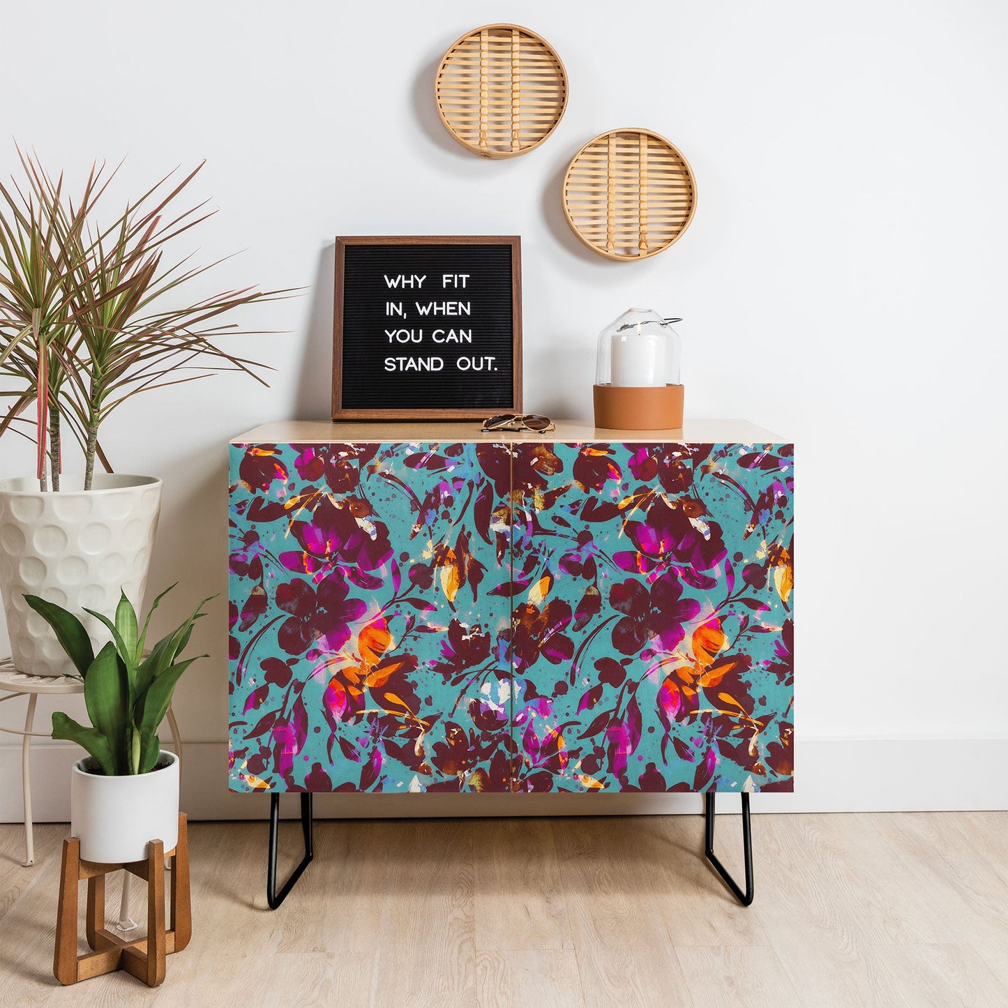 Marta Barragan Camarasa Bold Floral Expression Credenza
