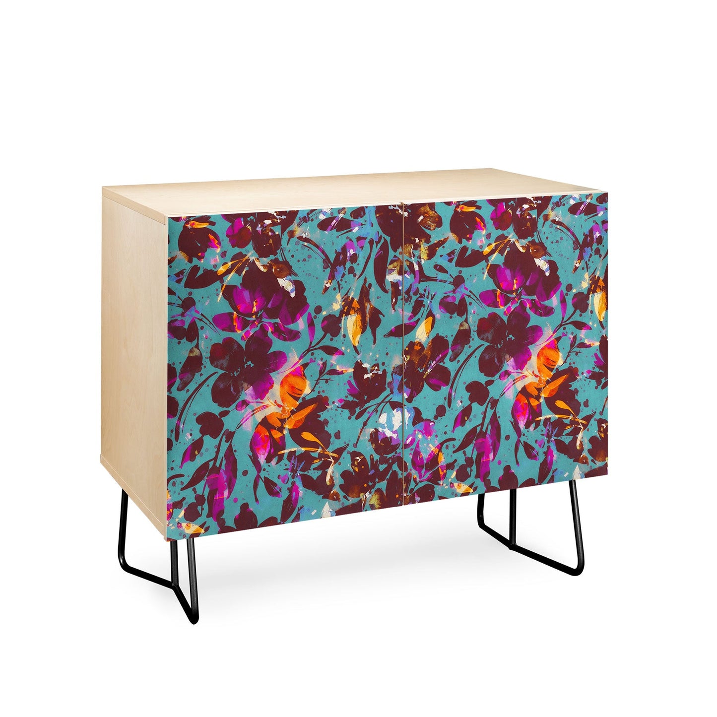 Marta Barragan Camarasa Bold Floral Expression Credenza