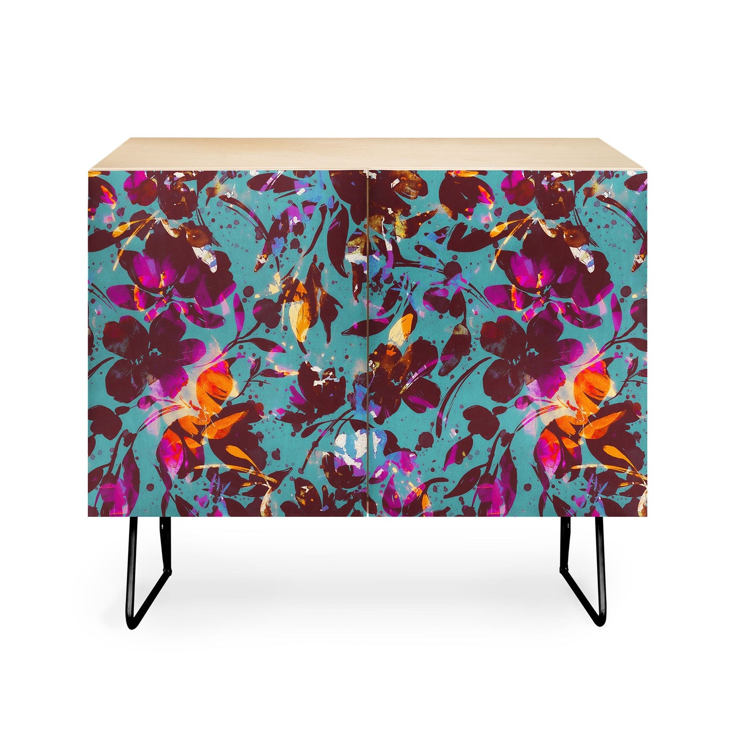 Marta Barragan Camarasa Bold Floral Expression Credenza