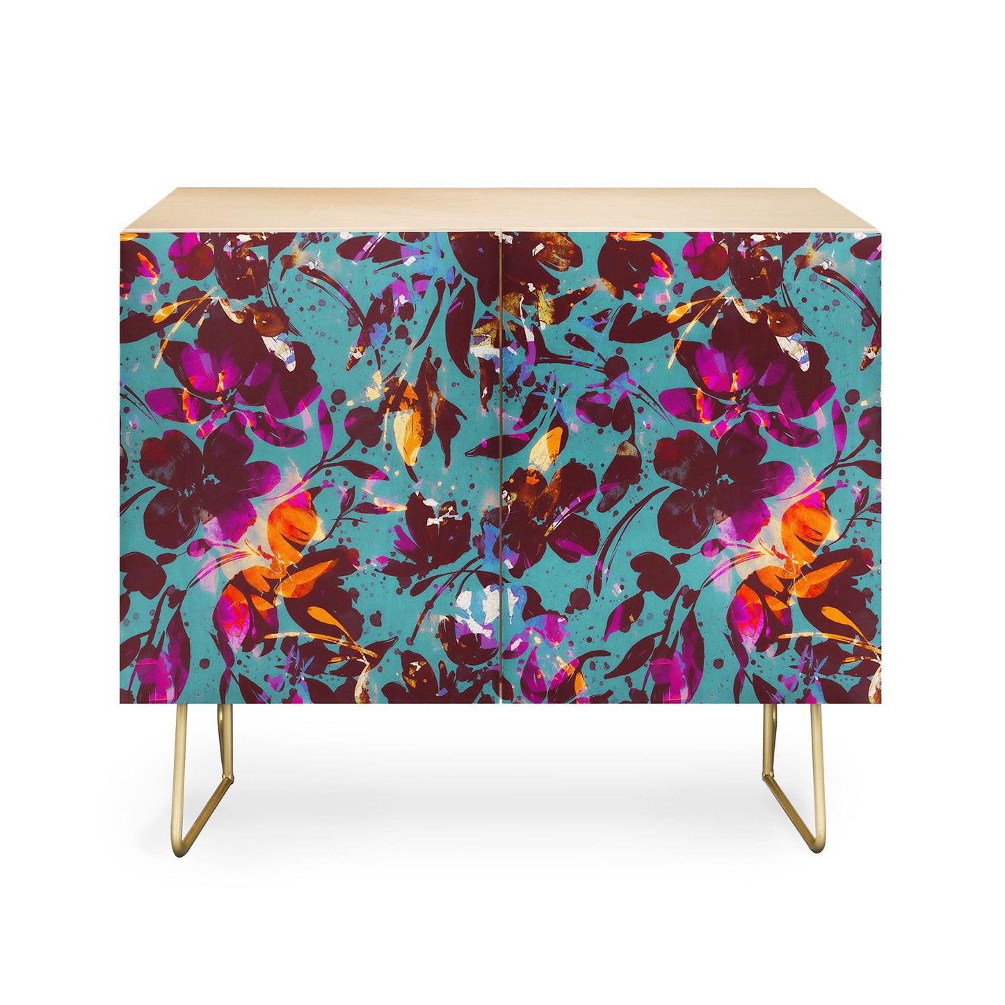 Marta Barragan Camarasa Bold Floral Expression Credenza