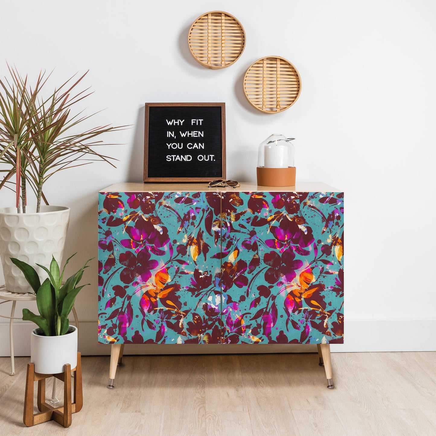 Marta Barragan Camarasa Bold Floral Expression Credenza