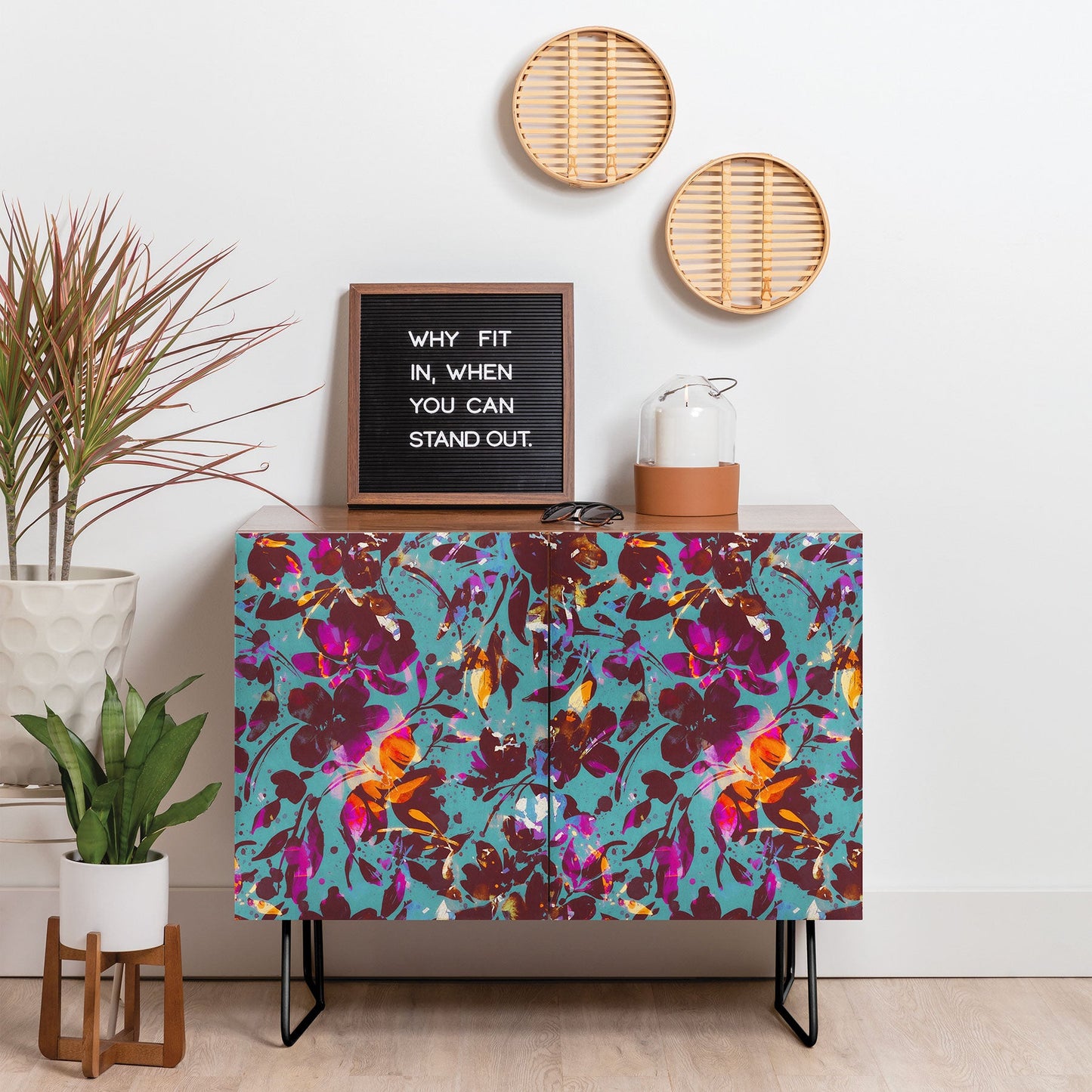 Marta Barragan Camarasa Bold Floral Expression Credenza