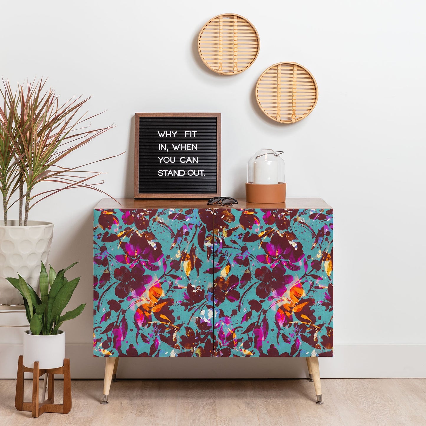 Marta Barragan Camarasa Bold Floral Expression Credenza