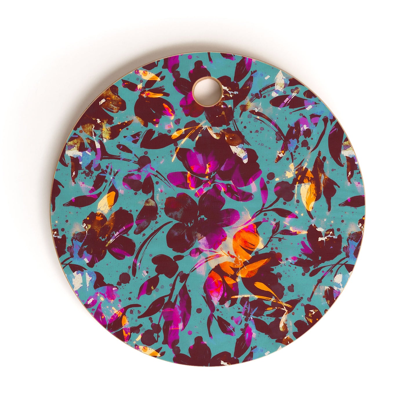 Marta Barragan Camarasa Bold Floral Expression Cutting Board Round