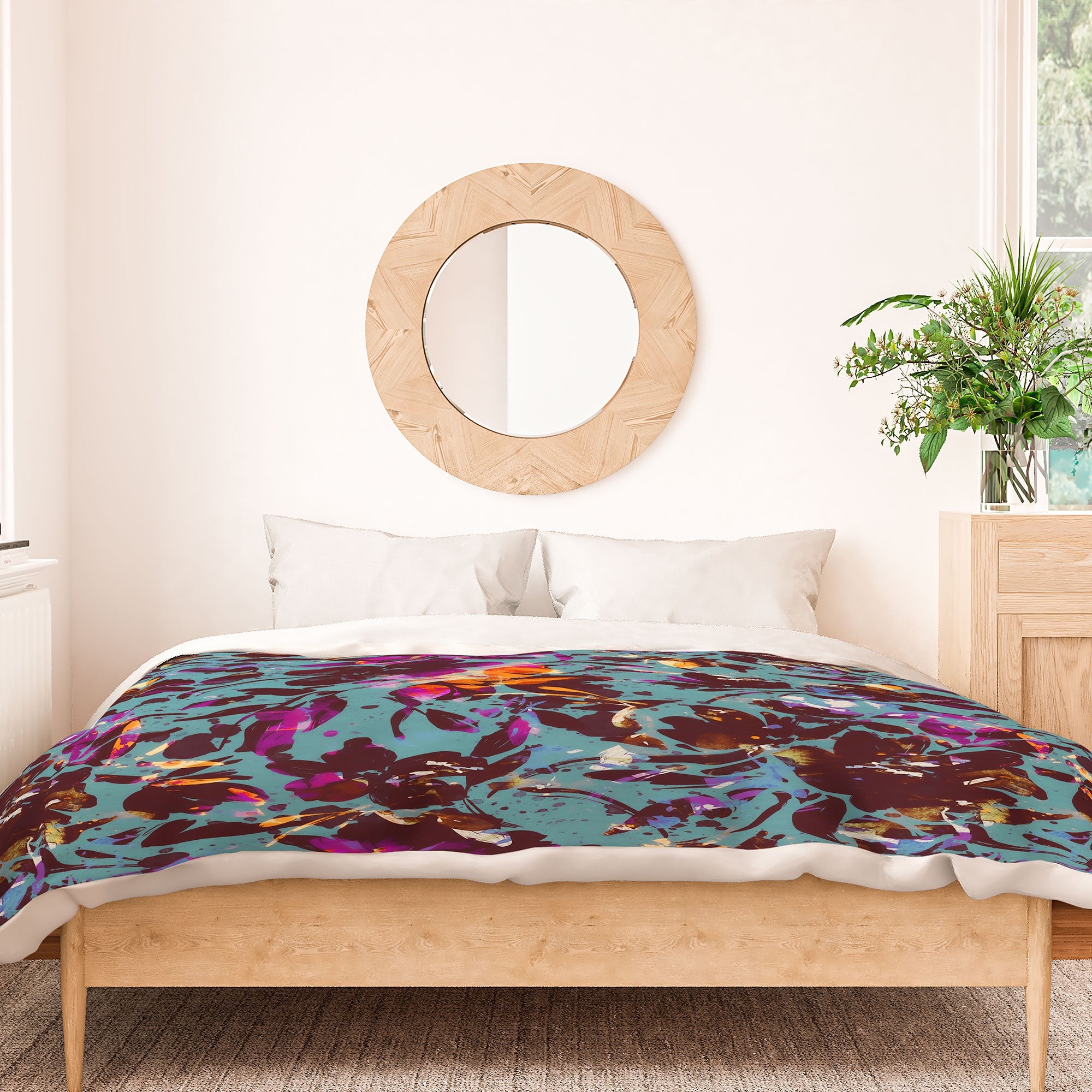 Marta Barragan Camarasa Bold Floral Expression Duvet Cover