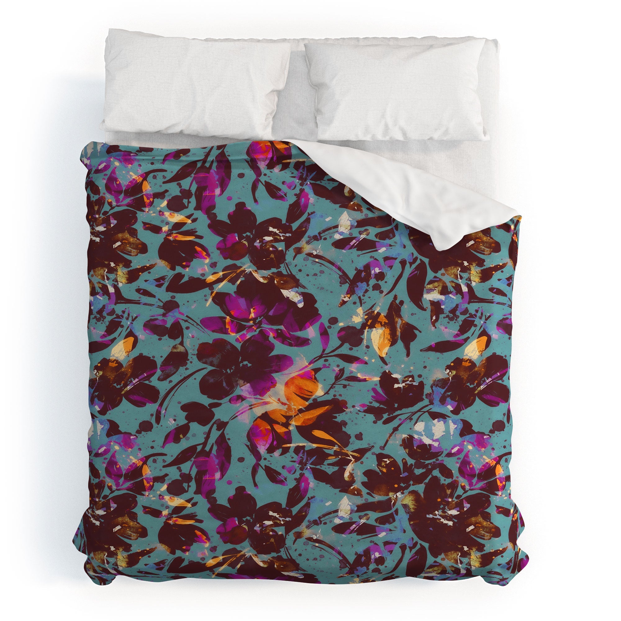 Marta Barragan Camarasa Bold Floral Expression Duvet Cover