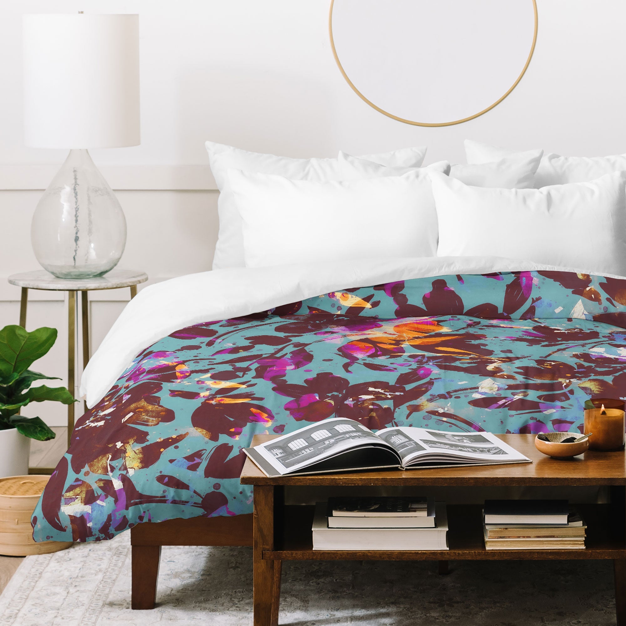Marta Barragan Camarasa Bold Floral Expression Duvet Cover