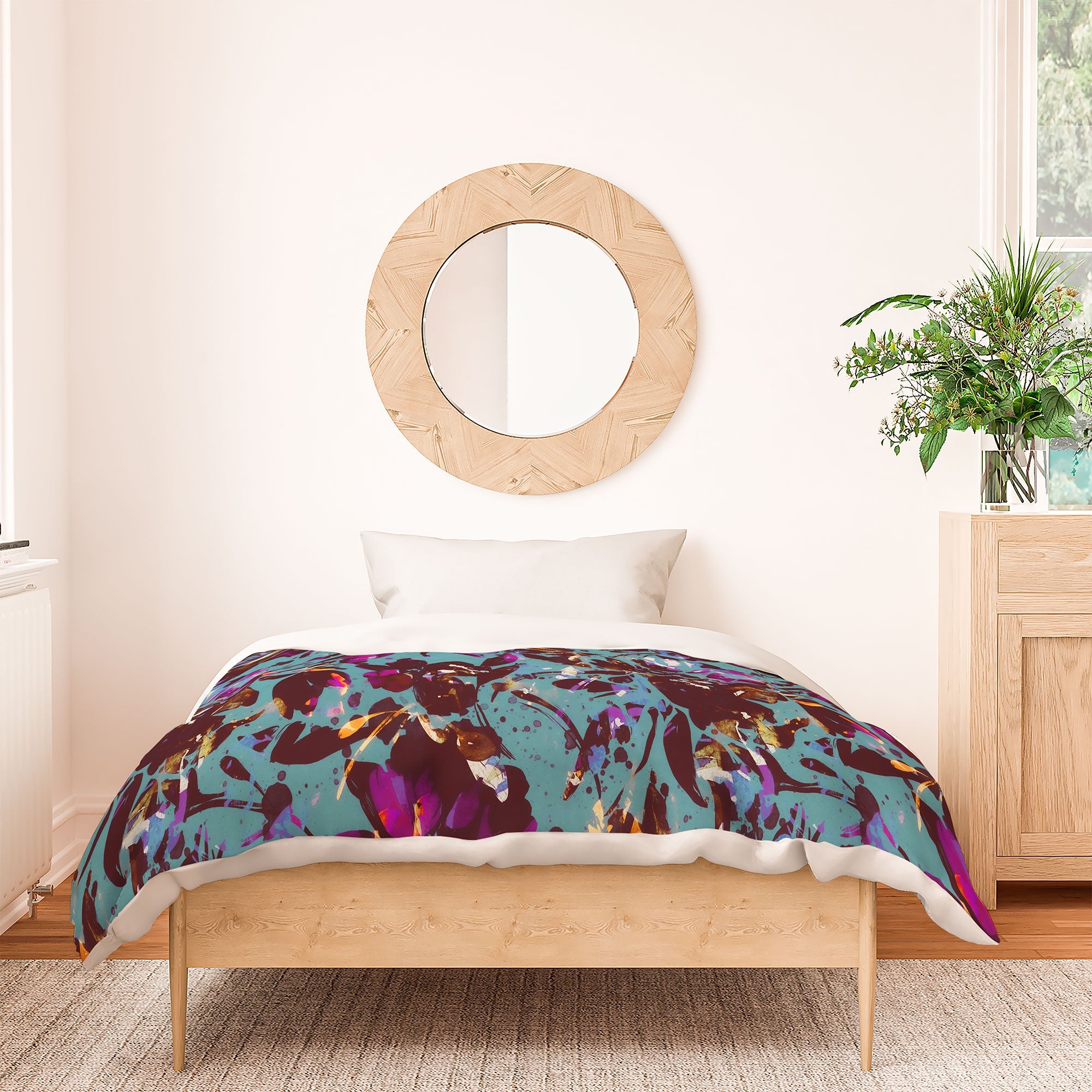 Marta Barragan Camarasa Bold Floral Expression Duvet Cover