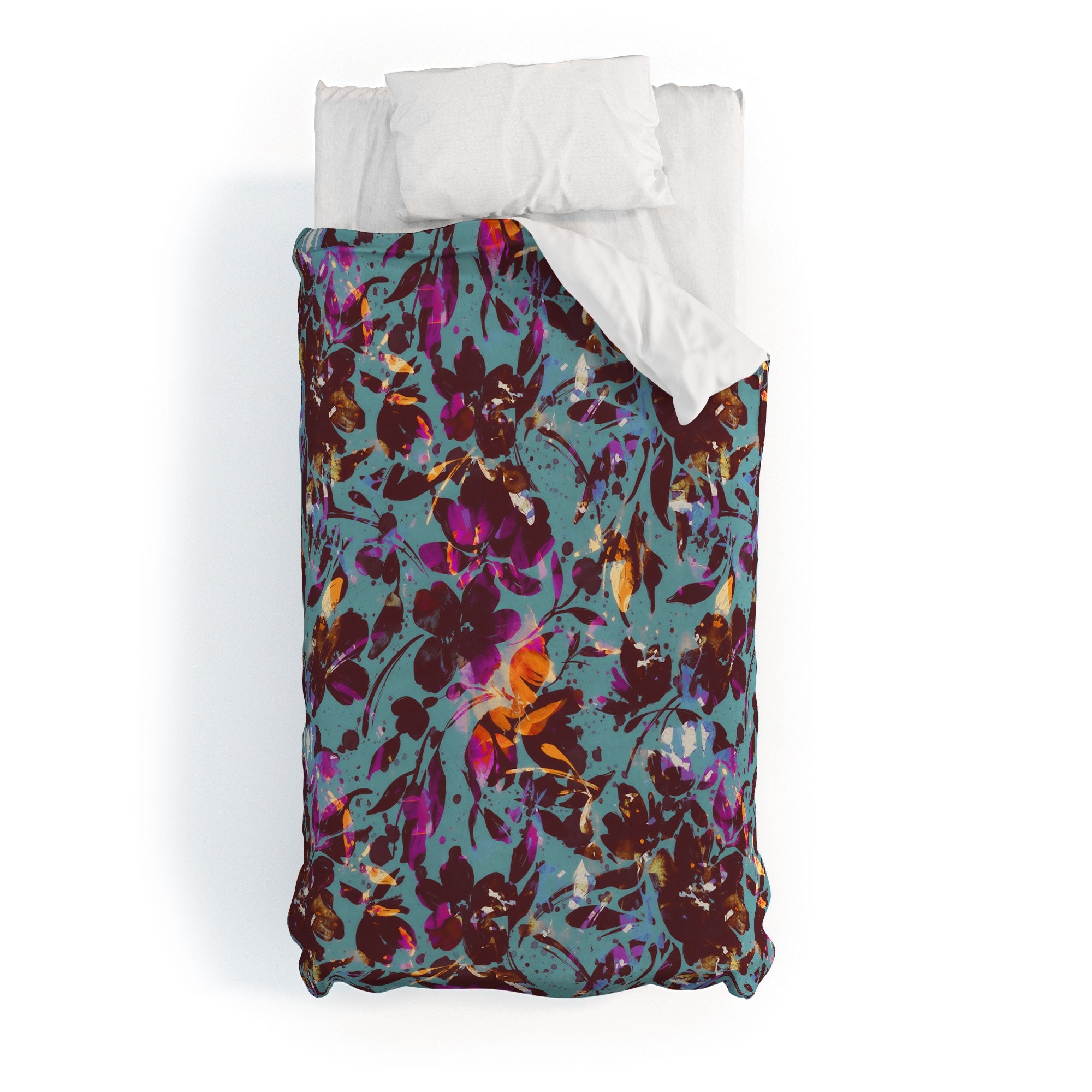 Marta Barragan Camarasa Bold Floral Expression Duvet Cover