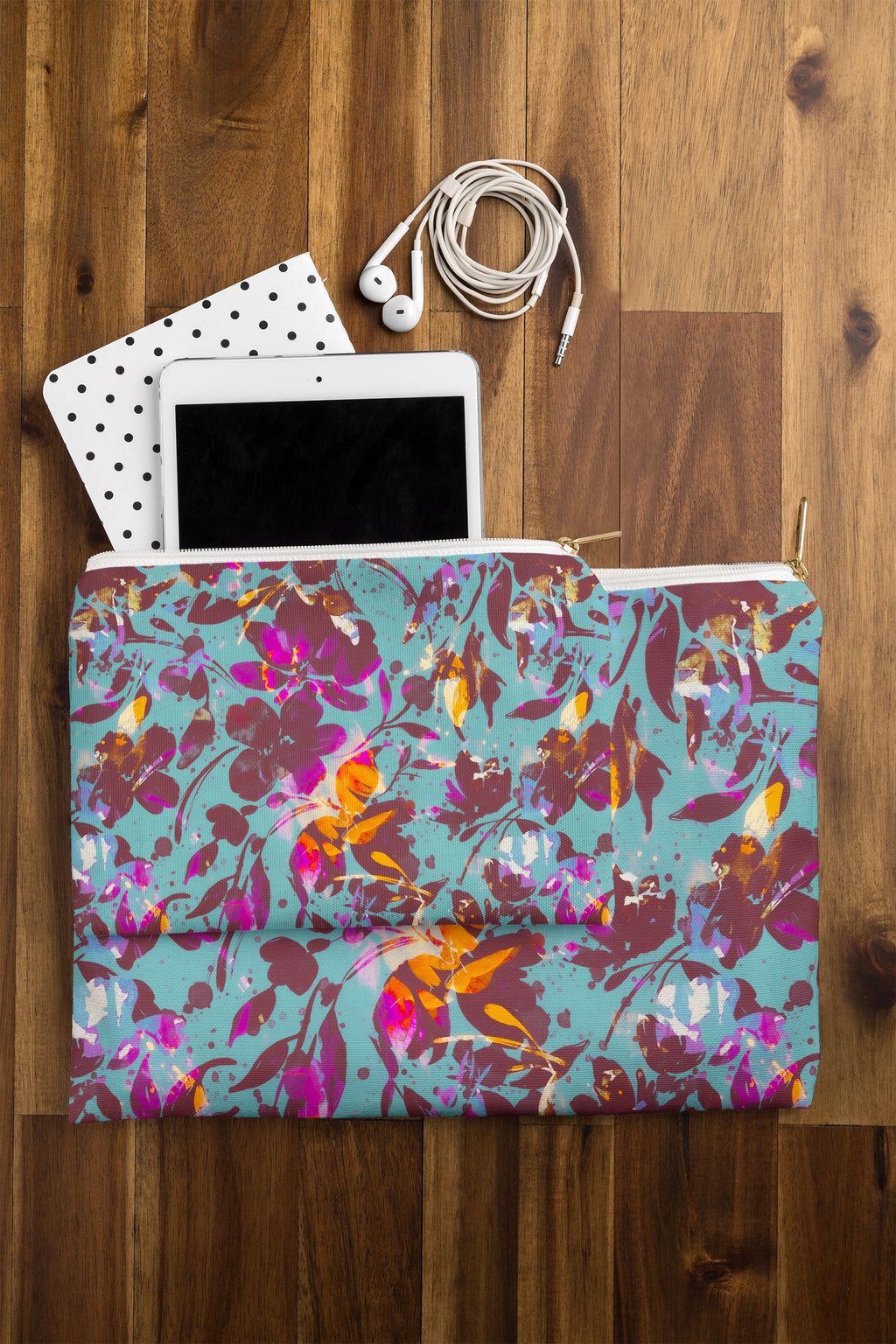 Marta Barragan Camarasa Bold Floral Expression Pouch