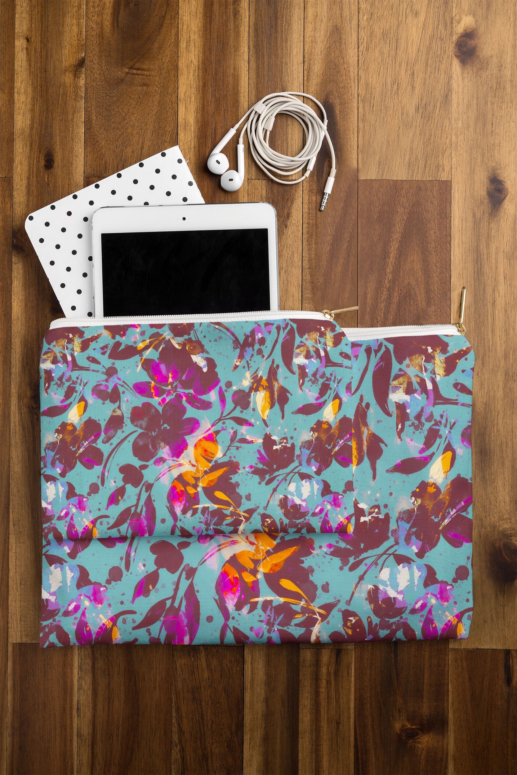 Marta Barragan Camarasa Bold Floral Expression Pouch