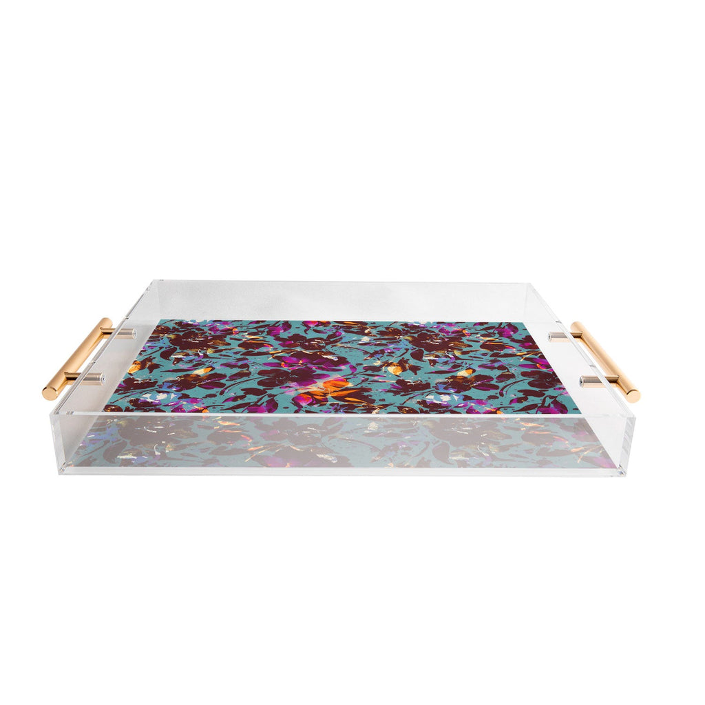 Marta Barragan Camarasa Bold Floral Expression Acrylic Tray