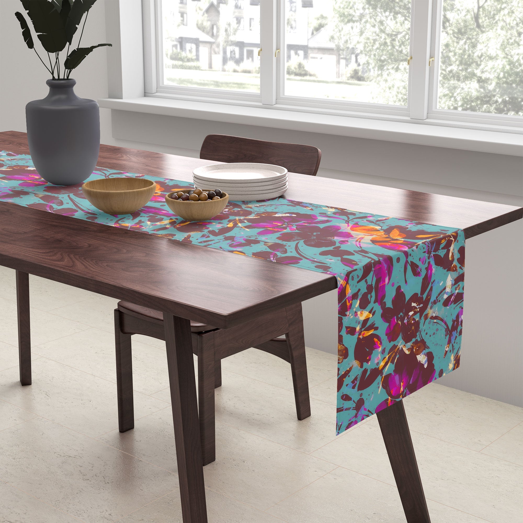 Marta Barragan Camarasa Bold Floral Expression Table Runner