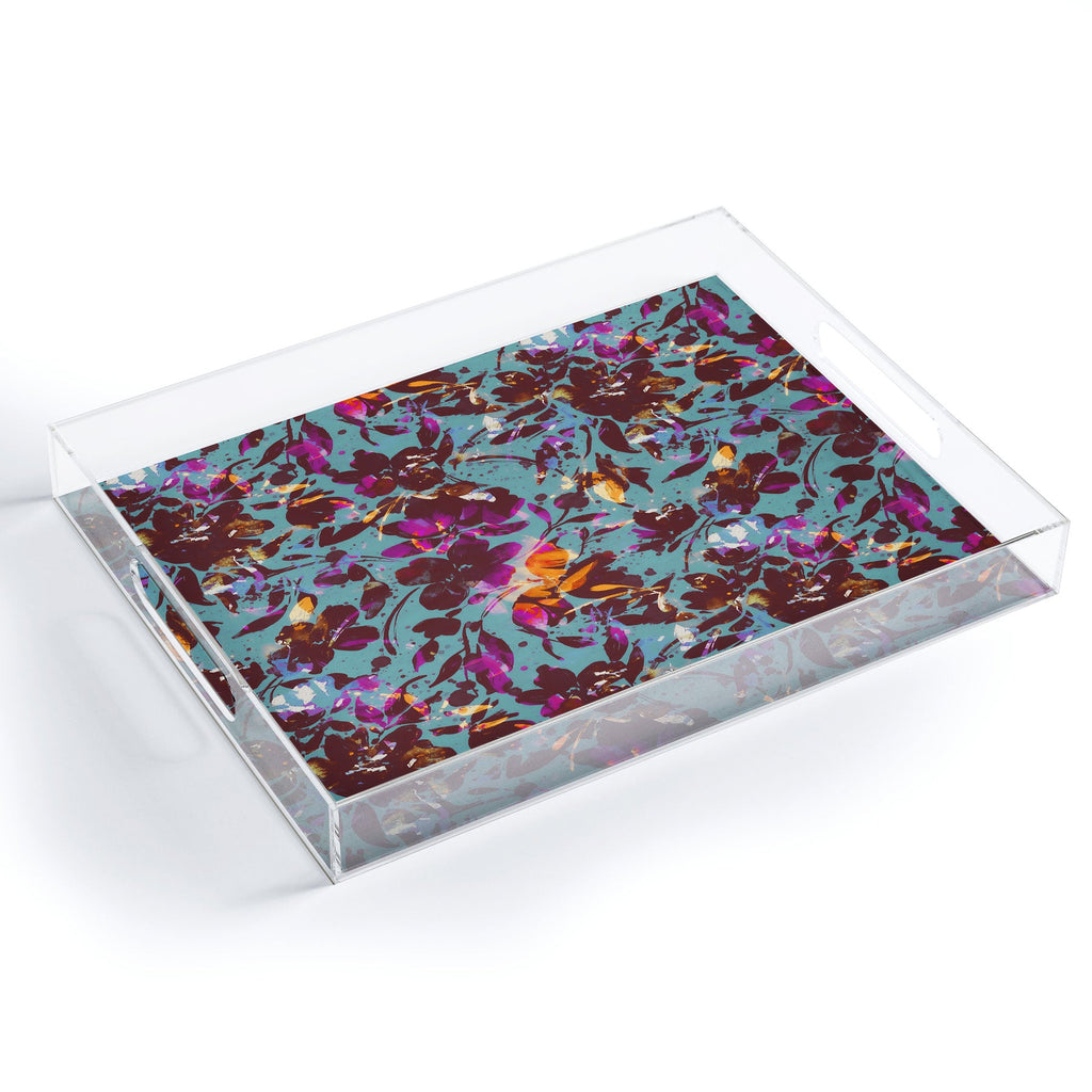 Marta Barragan Camarasa Bold Floral Expression Acrylic Tray