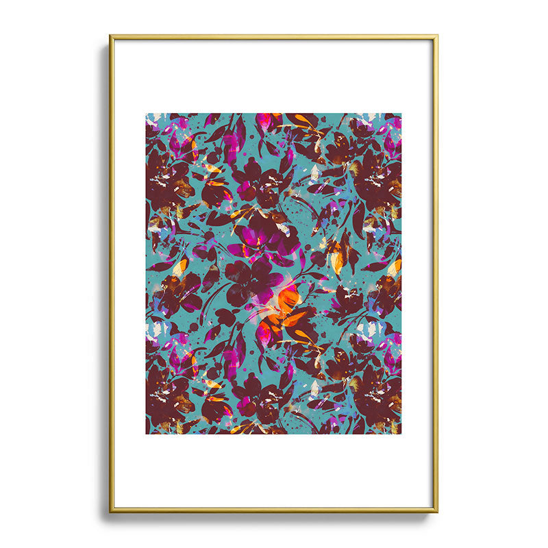 Marta Barragan Camarasa Bold Floral Expression Metal Framed Art Print