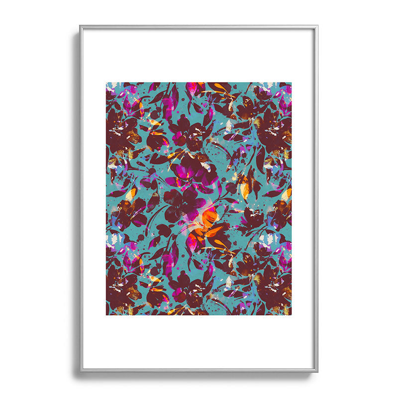 Marta Barragan Camarasa Bold Floral Expression Metal Framed Art Print
