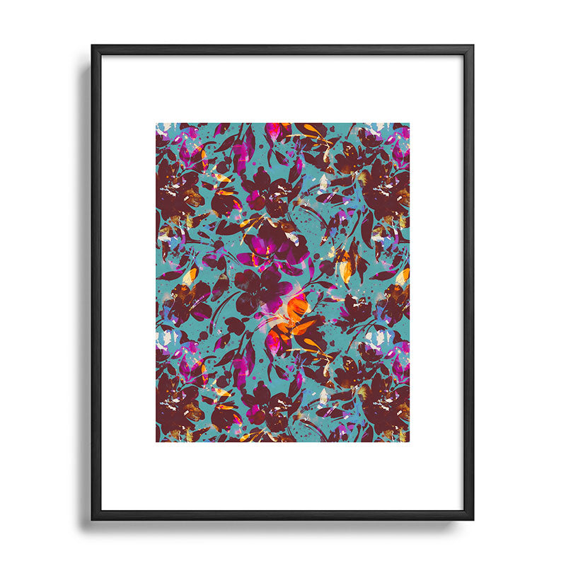 Marta Barragan Camarasa Bold Floral Expression Metal Framed Art Print