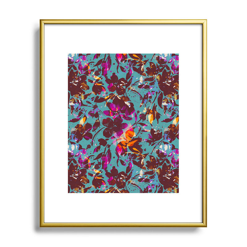 Marta Barragan Camarasa Bold Floral Expression Metal Framed Art Print