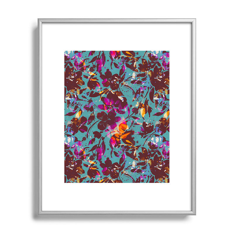 Marta Barragan Camarasa Bold Floral Expression Metal Framed Art Print