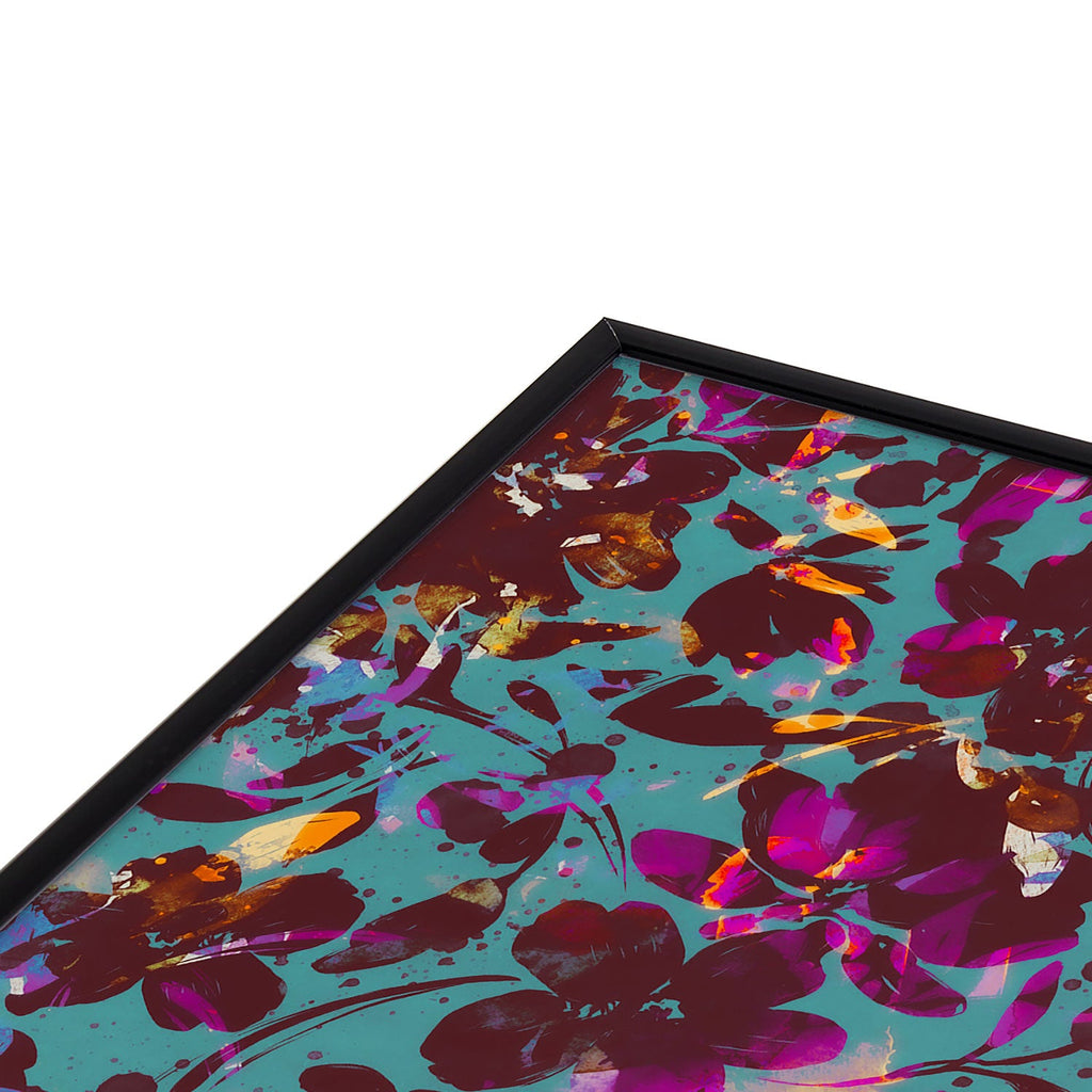 Marta Barragan Camarasa Bold Floral Expression Square Metal Framed Art Print