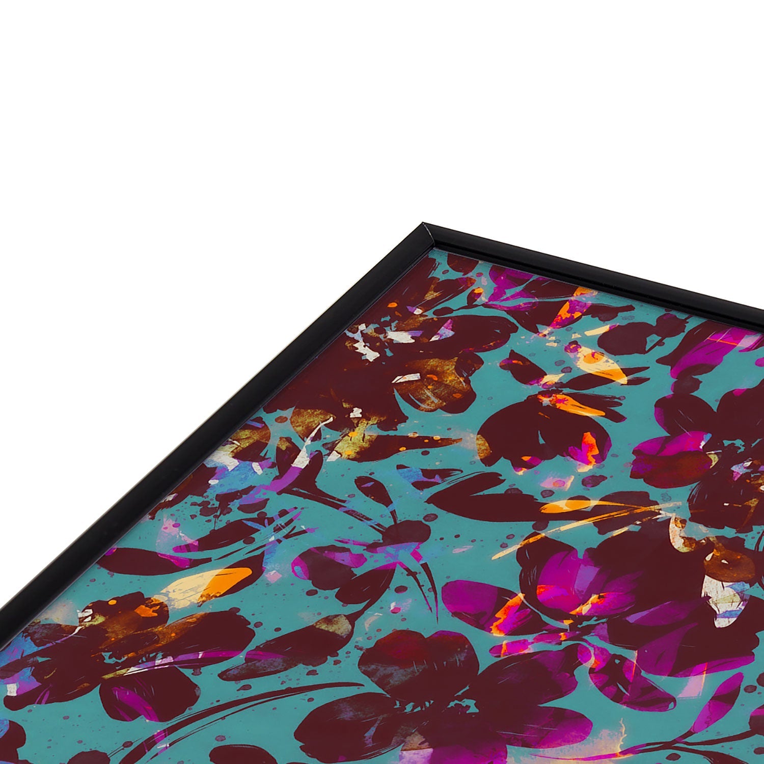 Marta Barragan Camarasa Bold Floral Expression Square Metal Framed Art Print