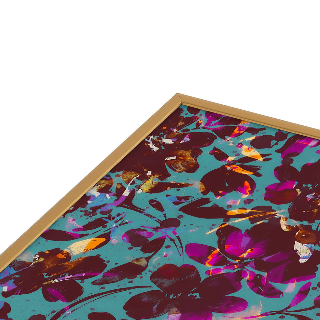 Marta Barragan Camarasa Bold Floral Expression Square Metal Framed Art Print