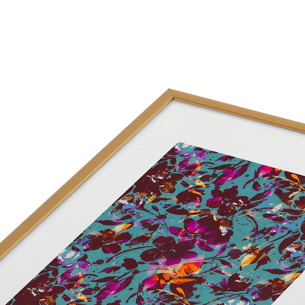 Marta Barragan Camarasa Bold Floral Expression Metal Framed Art Print