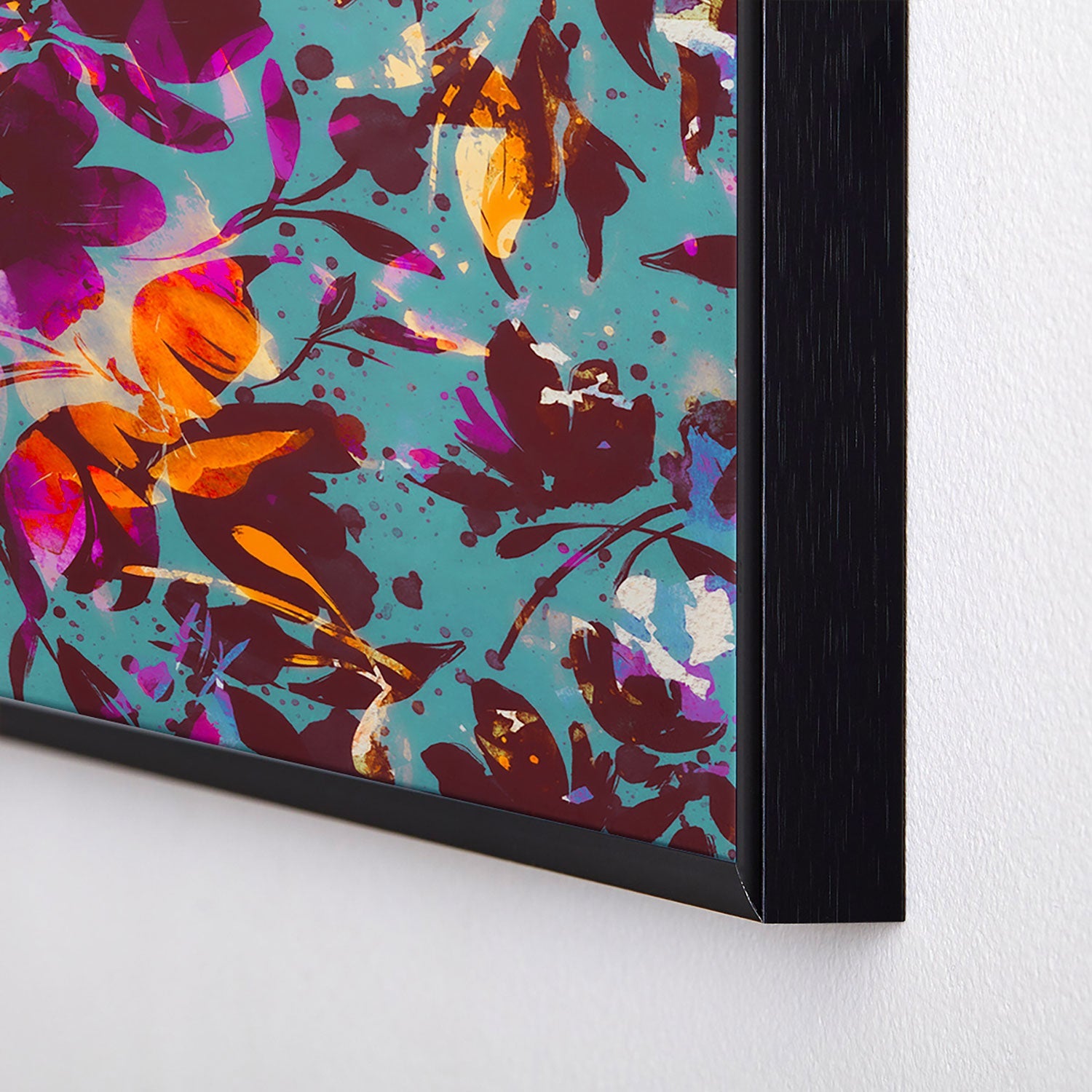 Marta Barragan Camarasa Bold Floral Expression Square Metal Framed Art Print