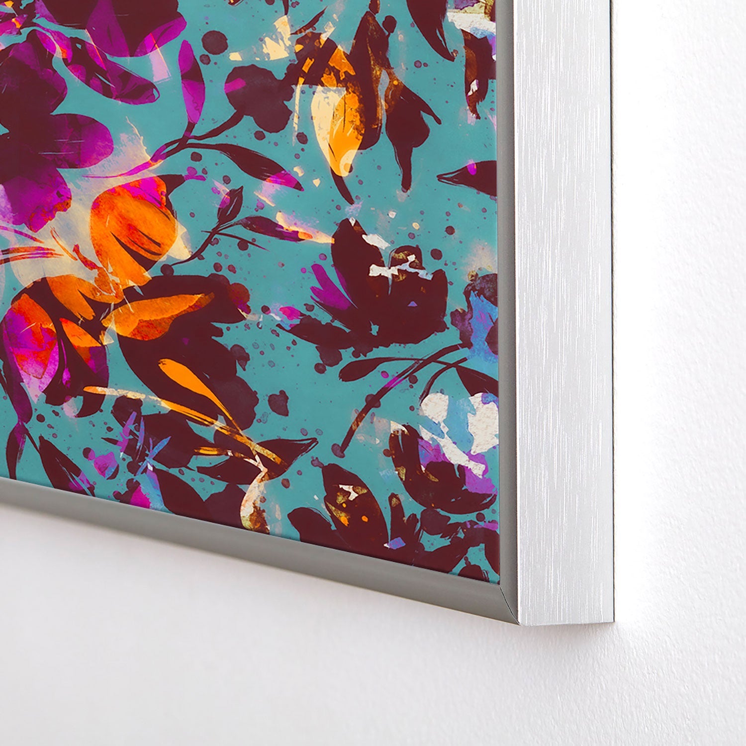Marta Barragan Camarasa Bold Floral Expression Square Metal Framed Art Print