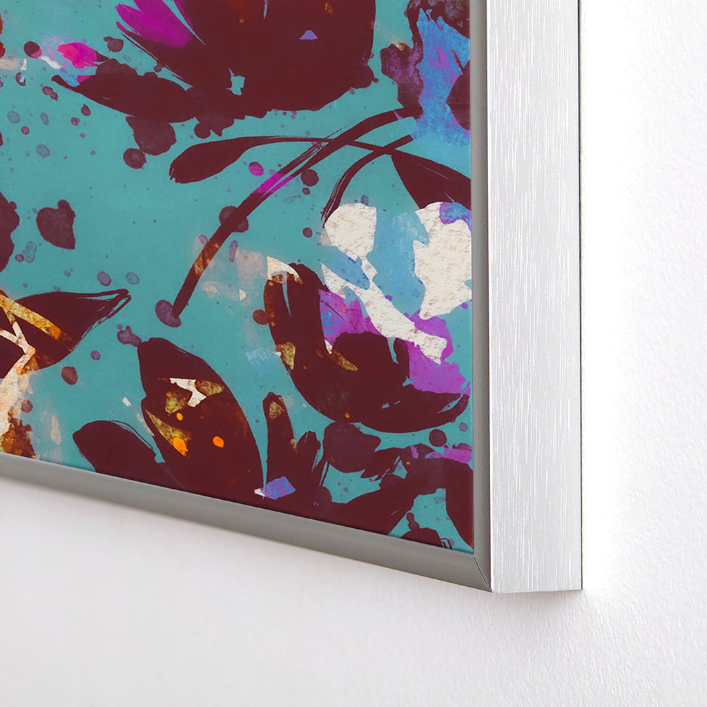 Marta Barragan Camarasa Bold Floral Expression Square Metal Framed Art Print