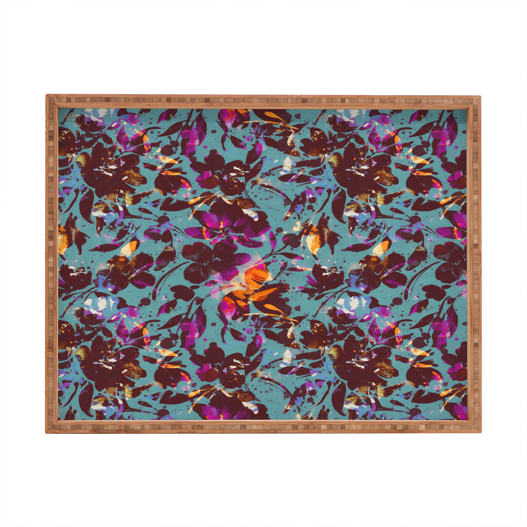 Marta Barragan Camarasa Bold Floral Expression Rectangular Tray