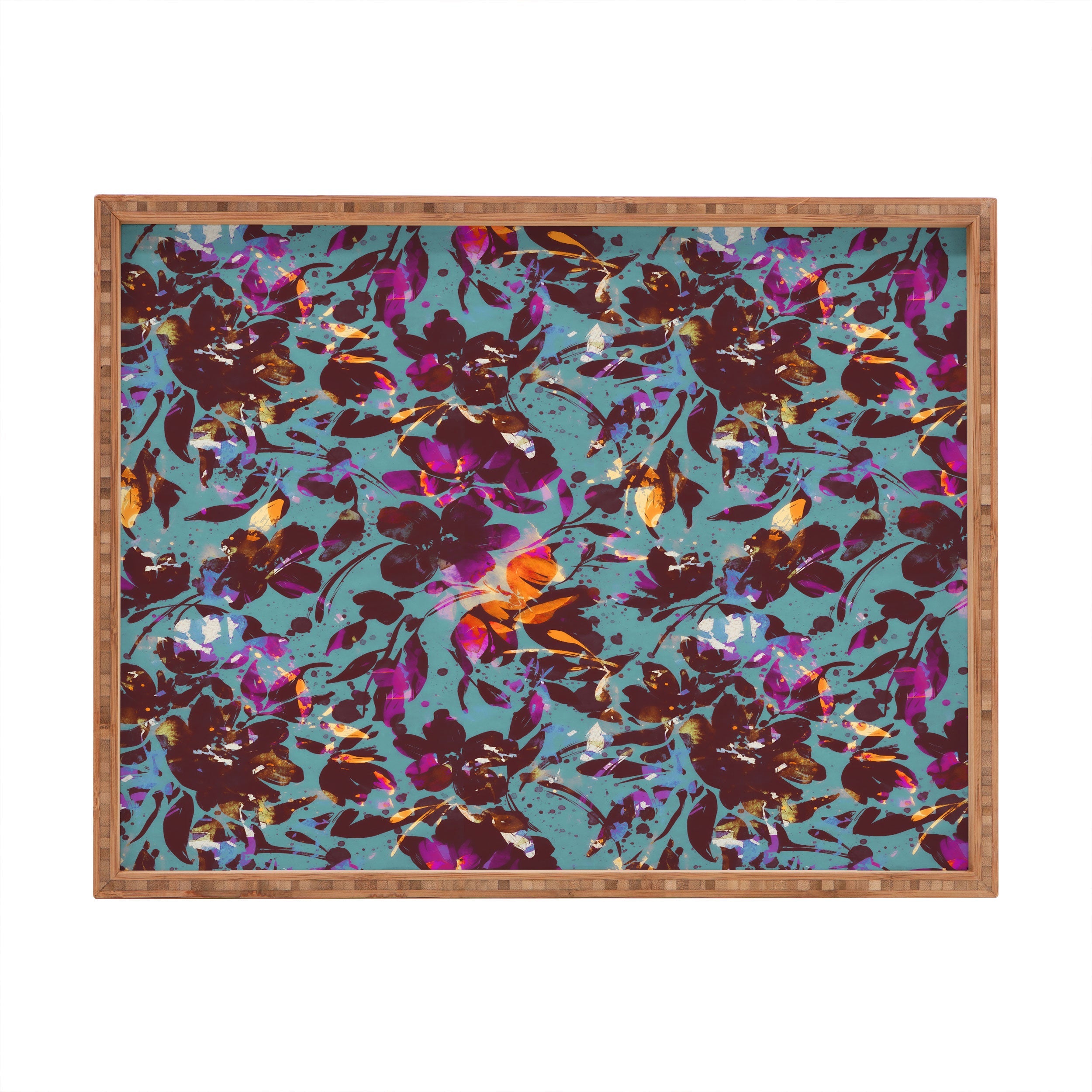 Marta Barragan Camarasa Bold Floral Expression Rectangular Tray