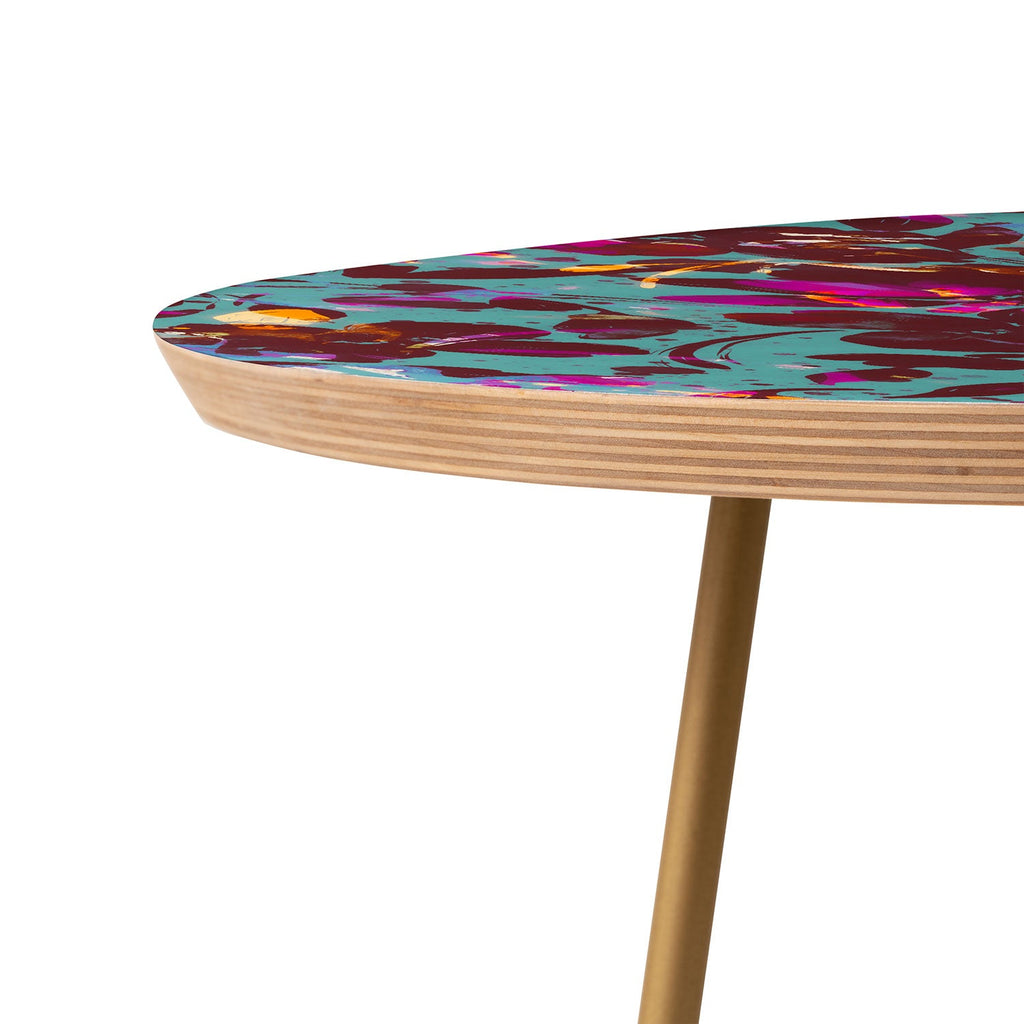 Marta Barragan Camarasa Bold Floral Expression Round Side Table