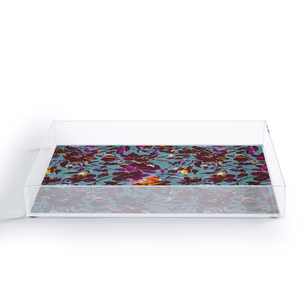 Marta Barragan Camarasa Bold Floral Expression Acrylic Tray