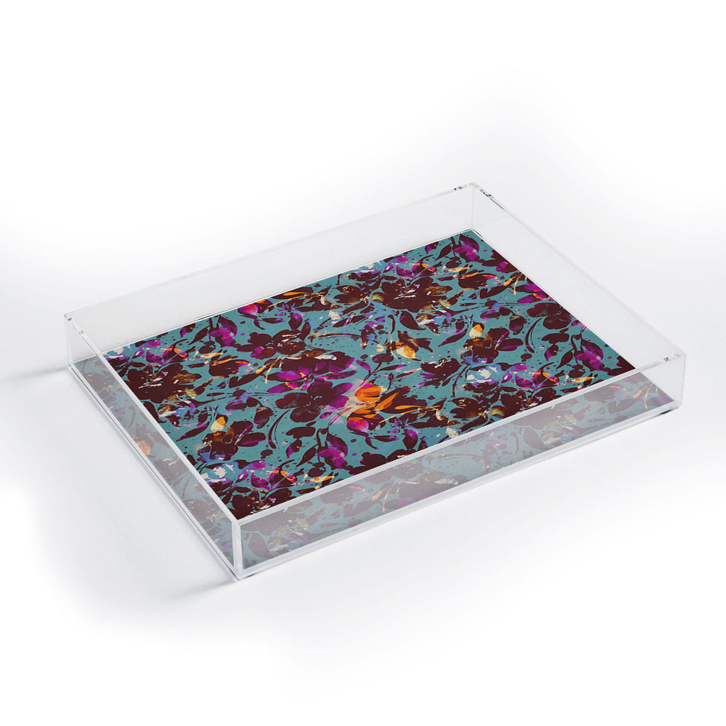 Marta Barragan Camarasa Bold Floral Expression Acrylic Tray