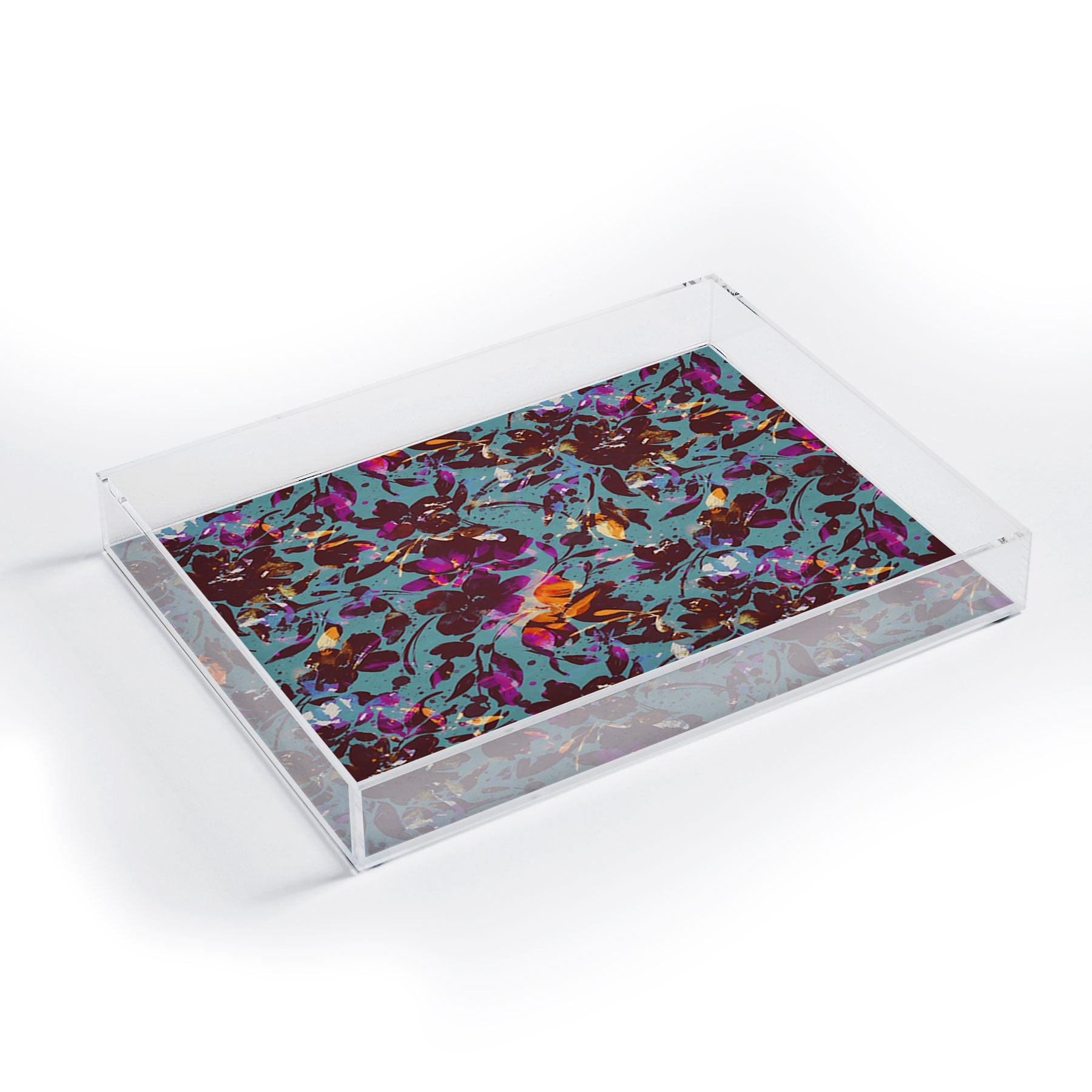 Marta Barragan Camarasa Bold Floral Expression Acrylic Tray