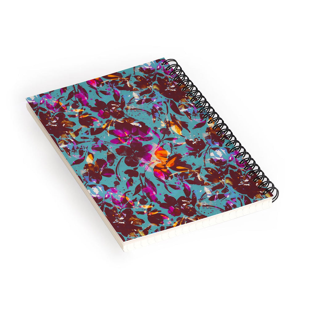 Marta Barragan Camarasa Bold Floral Expression Spiral Notebook