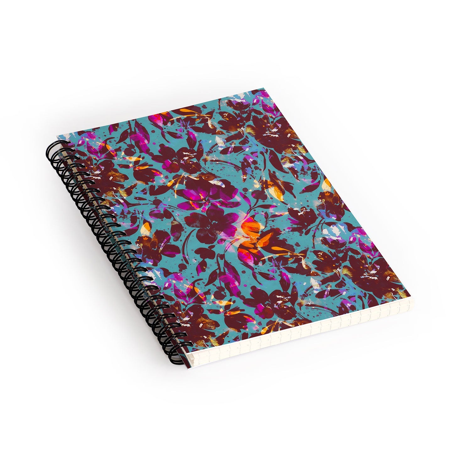 Marta Barragan Camarasa Bold Floral Expression Spiral Notebook
