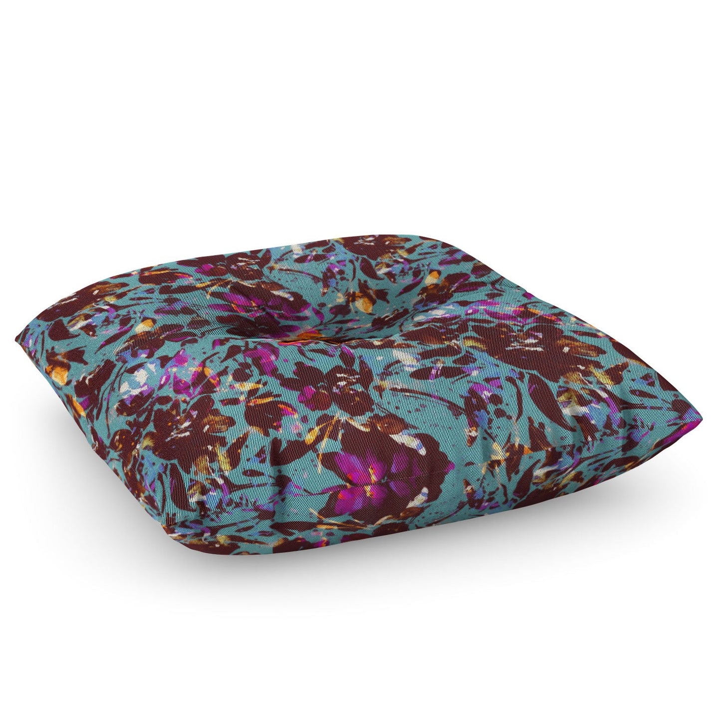 Marta Barragan Camarasa Bold Floral Expression Floor Pillow Square