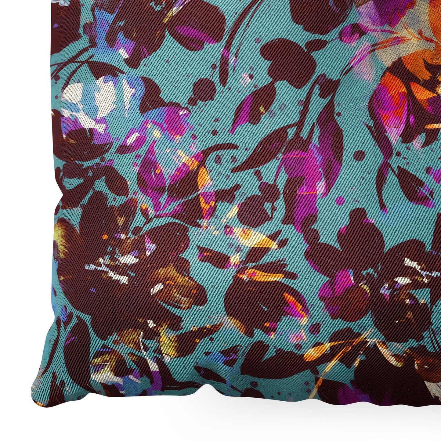 Marta Barragan Camarasa Bold Floral Expression Floor Pillow Square