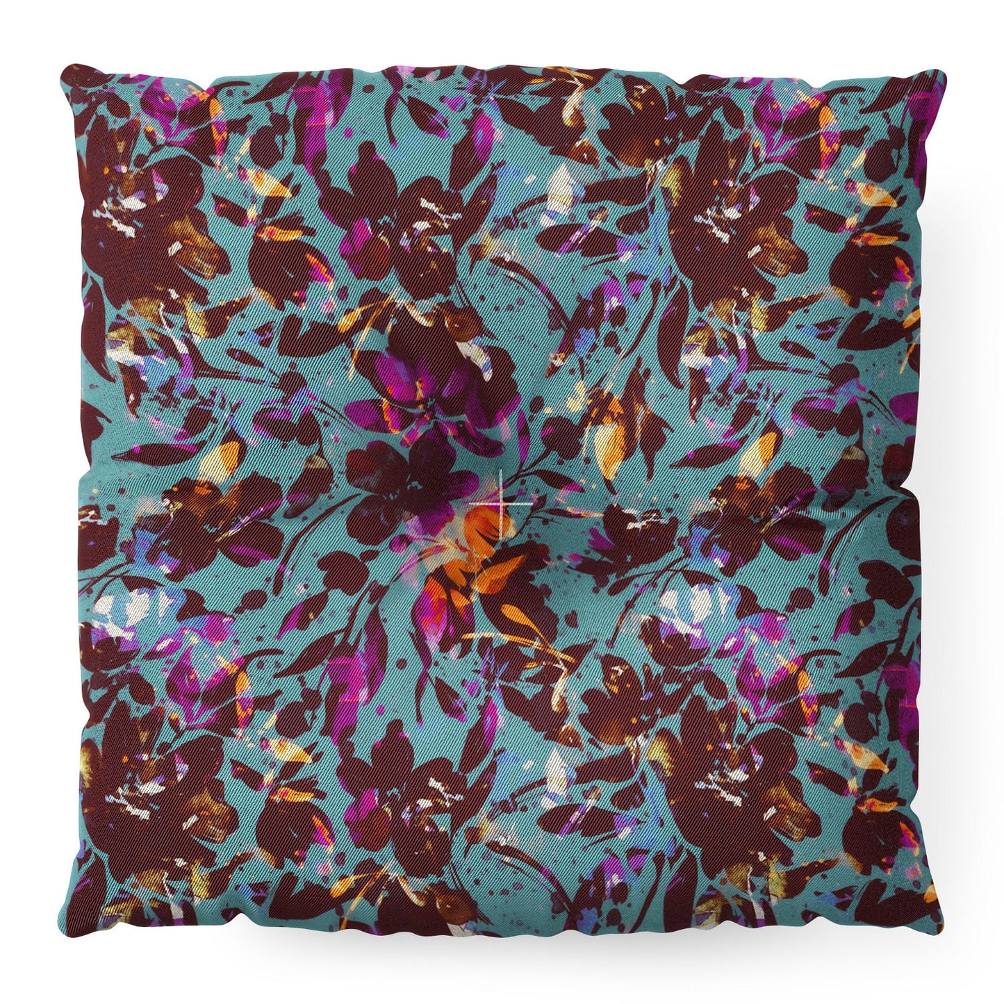 Marta Barragan Camarasa Bold Floral Expression Floor Pillow Square