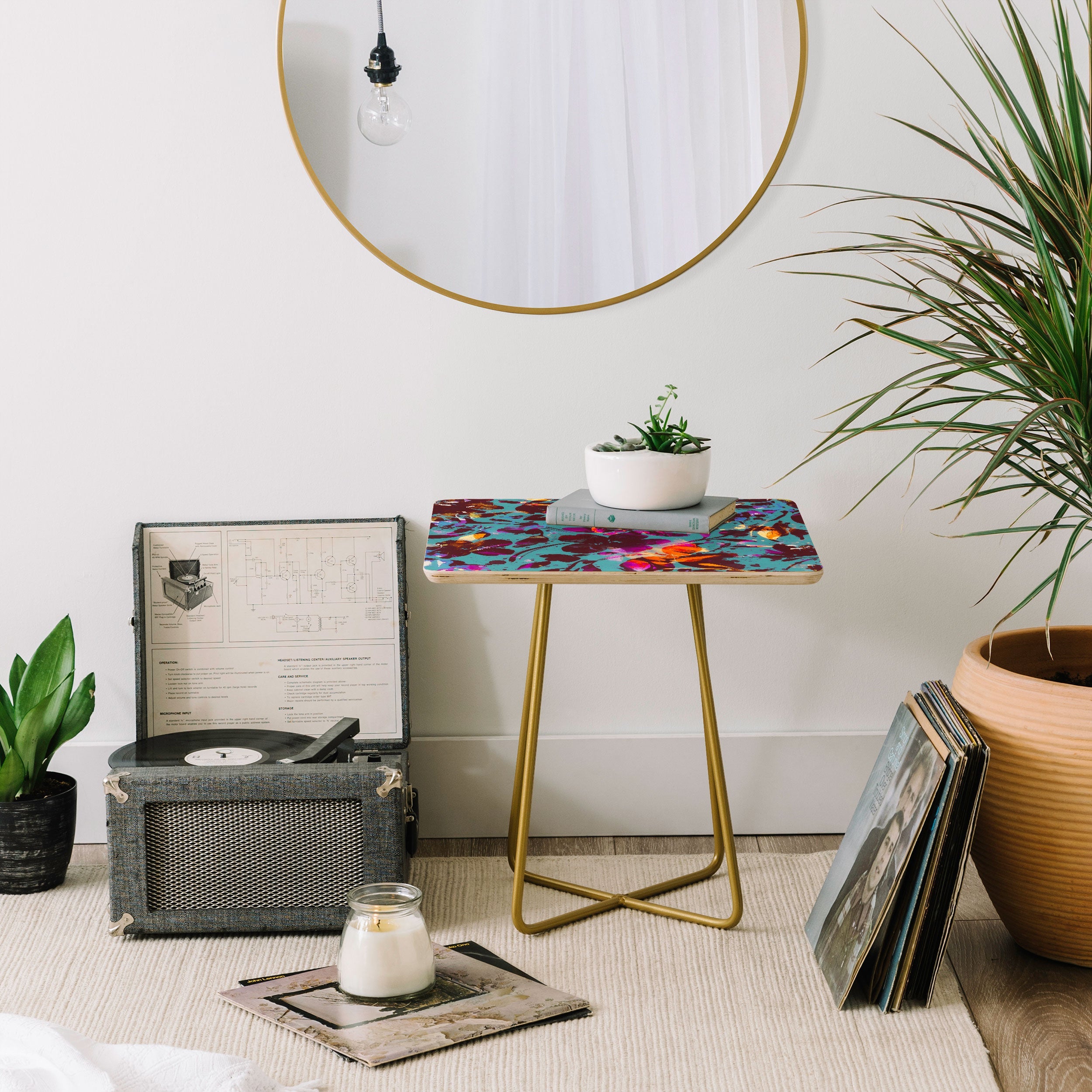 Marta Barragan Camarasa Bold Floral Expression Side Table