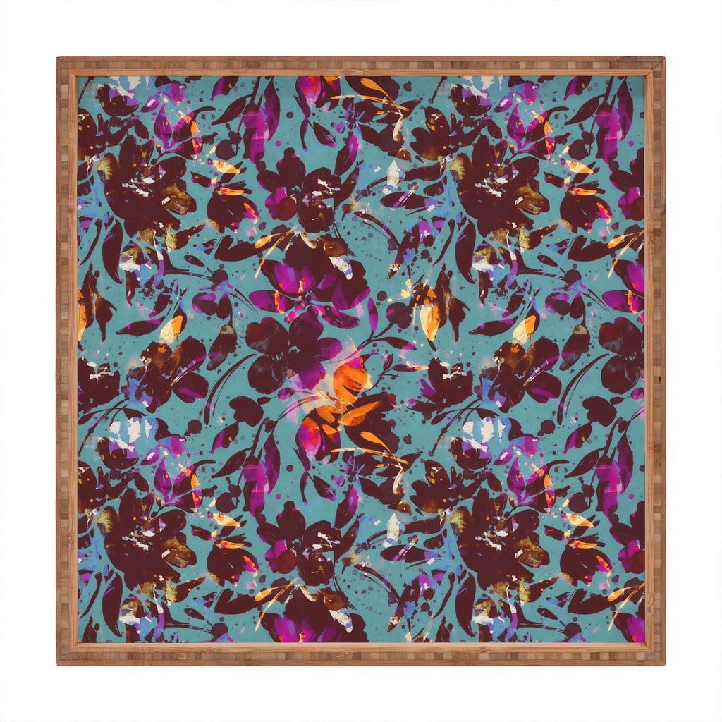 Marta Barragan Camarasa Bold Floral Expression Square Tray