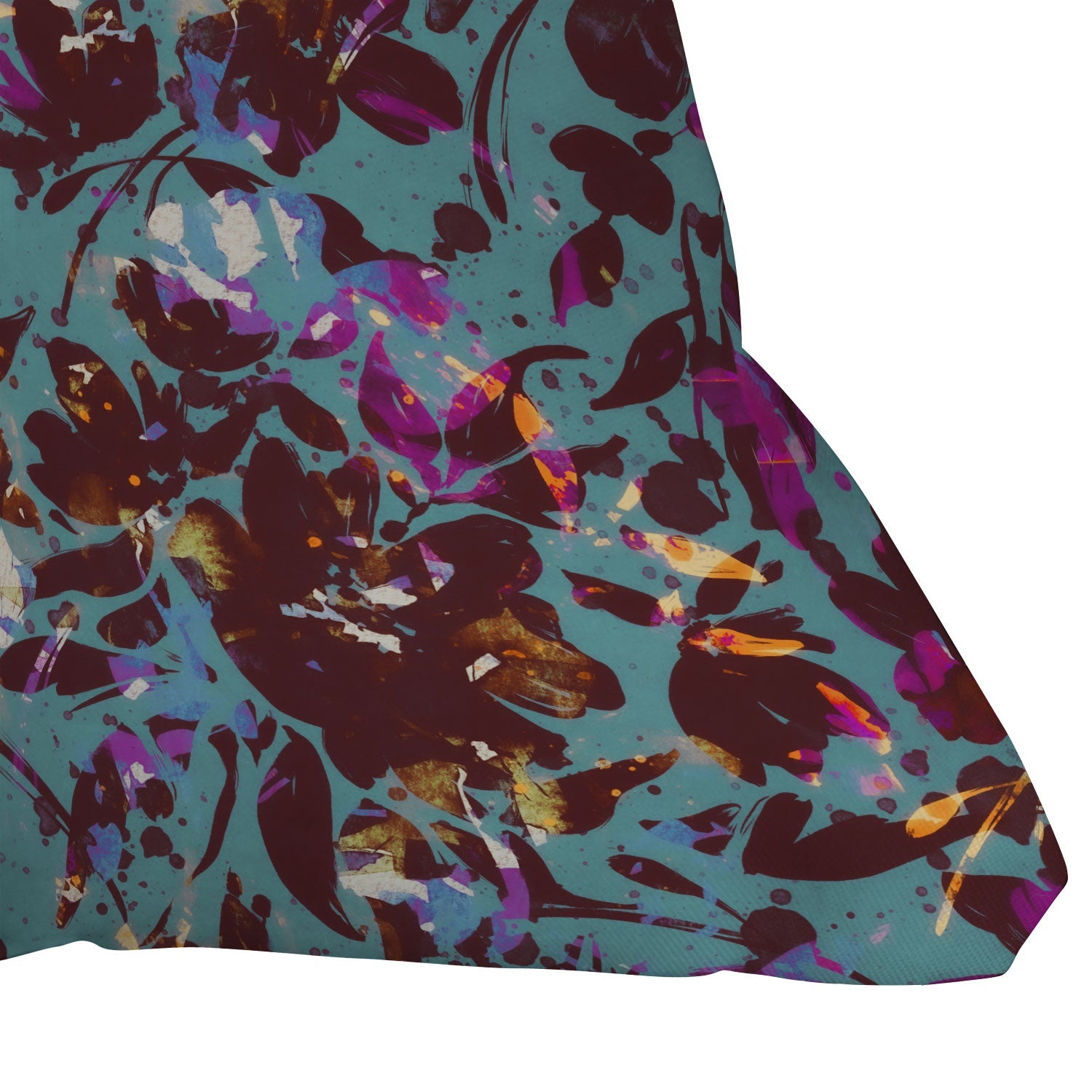 Marta Barragan Camarasa Bold Floral Expression Throw Pillow