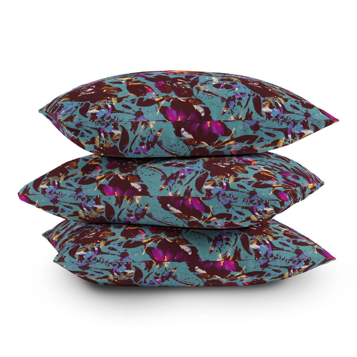 Marta Barragan Camarasa Bold Floral Expression Throw Pillow