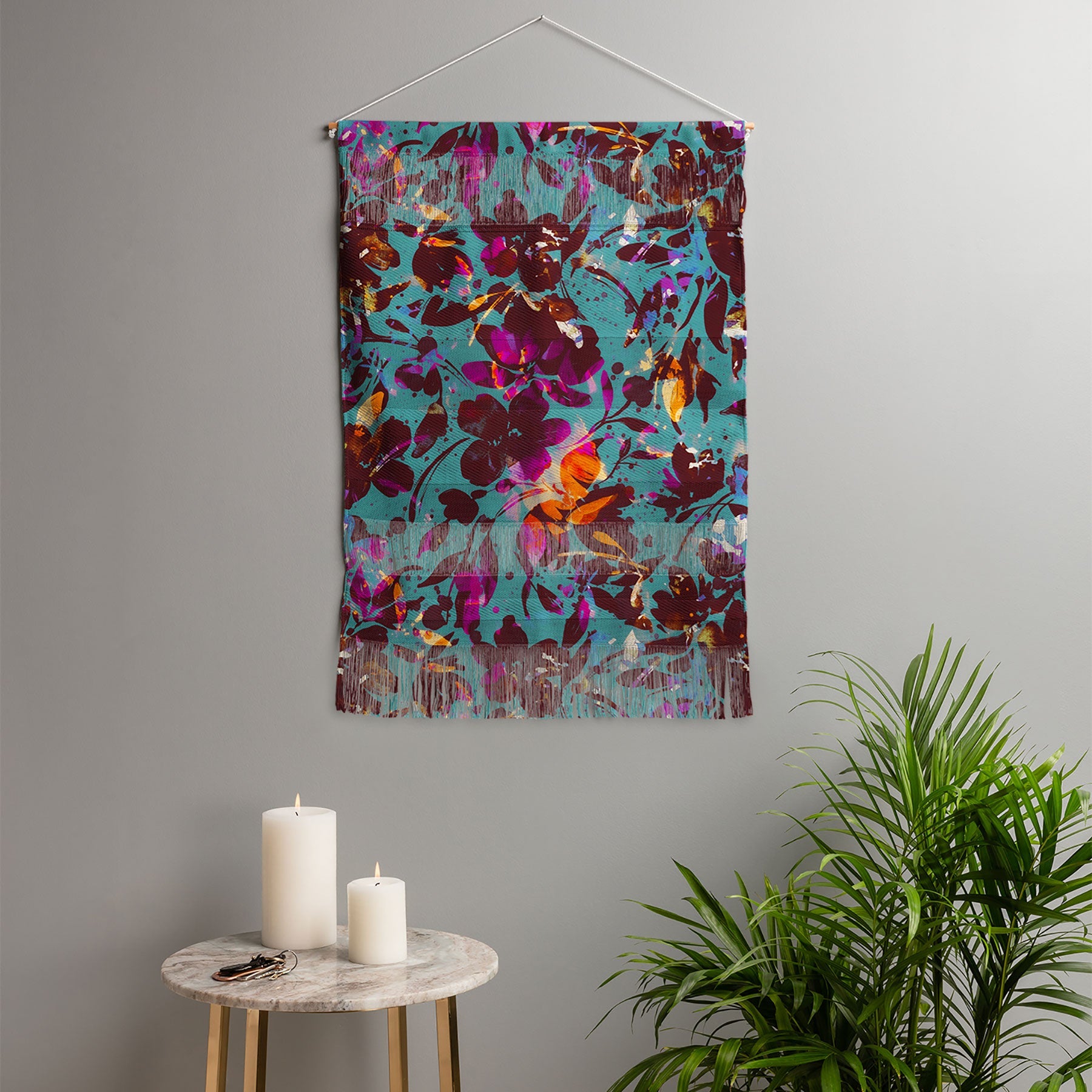 Marta Barragan Camarasa Bold Floral Expression Wall Hanging Portrait