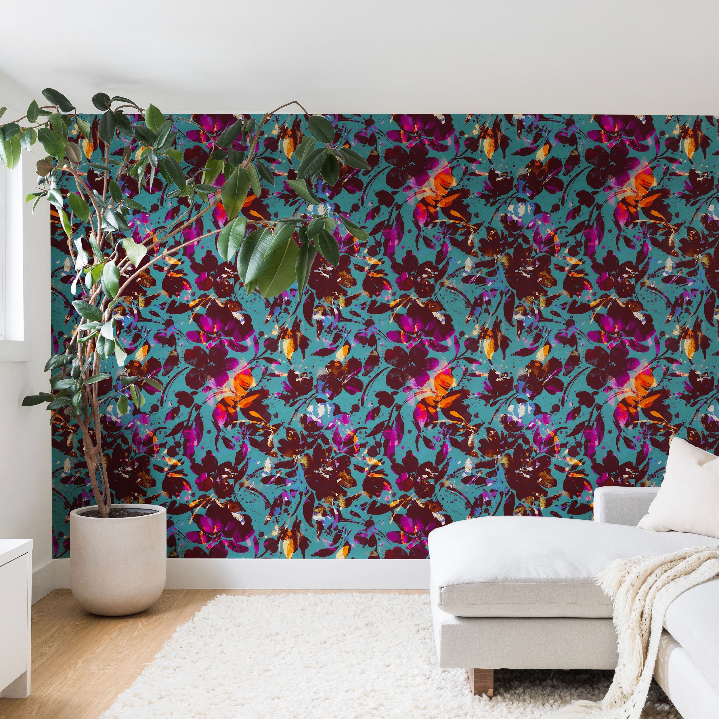 Marta Barragan Camarasa Bold Floral Expression Wall Mural