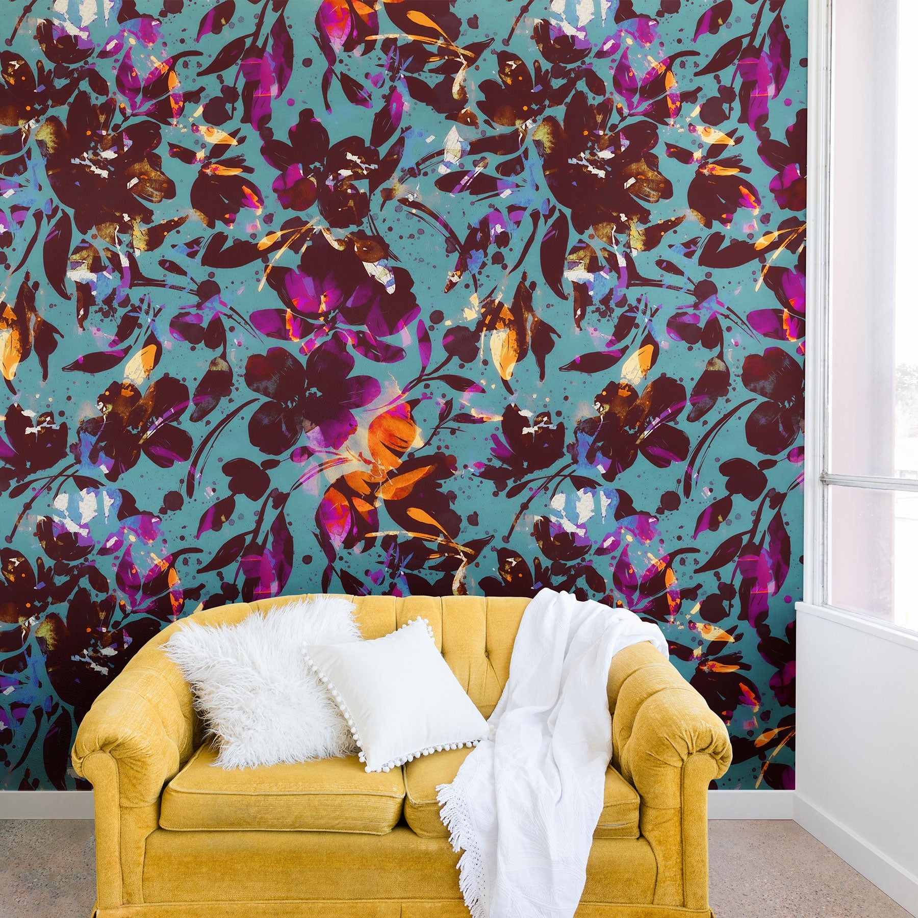 Marta Barragan Camarasa Bold Floral Expression Wall Mural